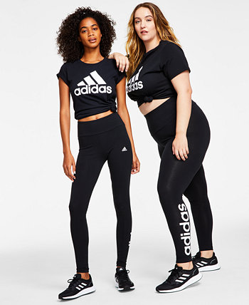 Женские леггинсы в полную длину с линейным логотипом Adidas