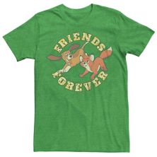 Disney's The Fox And The Hound Men's Friends Forever Graphic Tee Disney