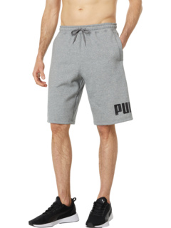 Большие шорты с логотипом PUMA Fleece 10 дюймов для мужчин PUMA