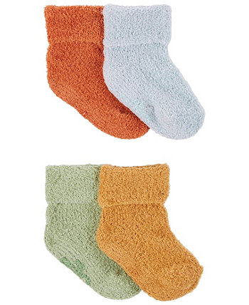 Пинетки-носки для новорожденных мальчиков и девочек, упаковка из 4 шт. Carter's