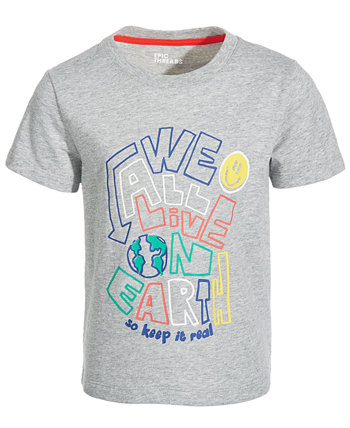 Toddler & Little Boys We All Live On Earth Graphic T-Shirt, Created for Macy's Epic Threads