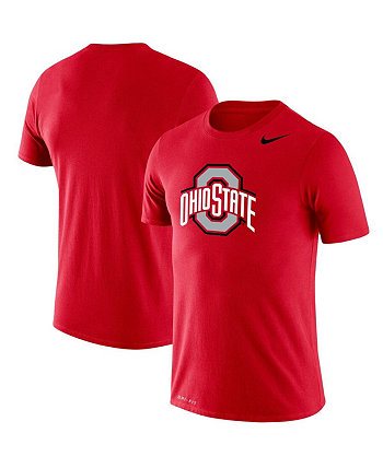 Мужская футболка Scarlet Ohio State Buckeyes Big and Tall Legend Primary с логотипом Performance Nike