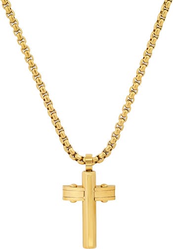 Ожерелье с крестом из нержавеющей стали HMY Jewelry