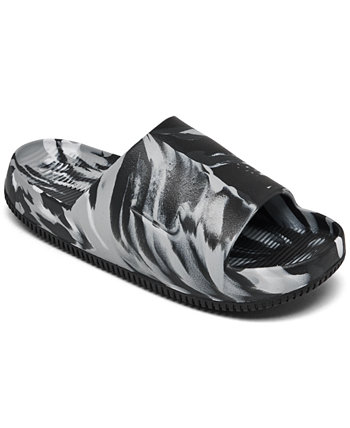 Men’s Calm Marbled Slide Sandals from Finish Line Nike