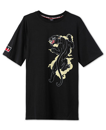 Мужская футболка с вышивкой и графикой Tokyo Panther TANGO HOTEL