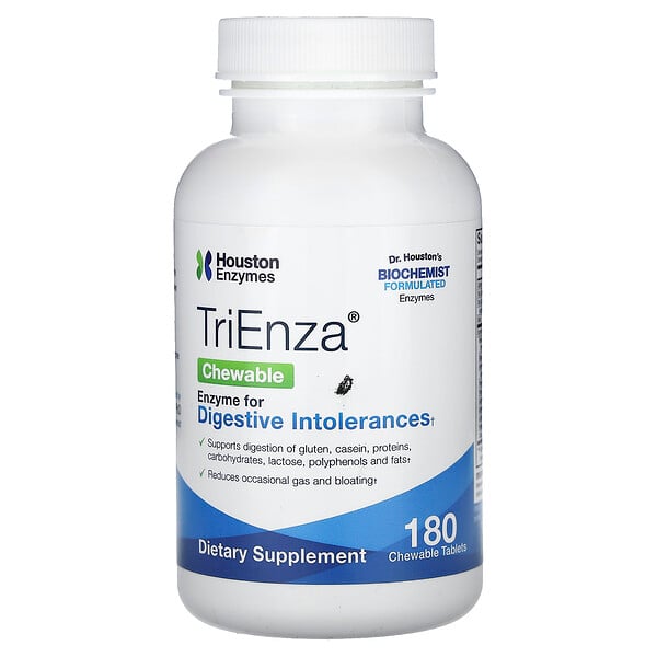 TriEnza Chewable, 180 жевательных таблеток Houston Enzymes