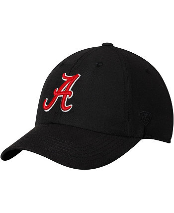 Мужская черная регулируемая шляпа с логотипом Alabama Crimson Tide Primary со скрепками Top of the World