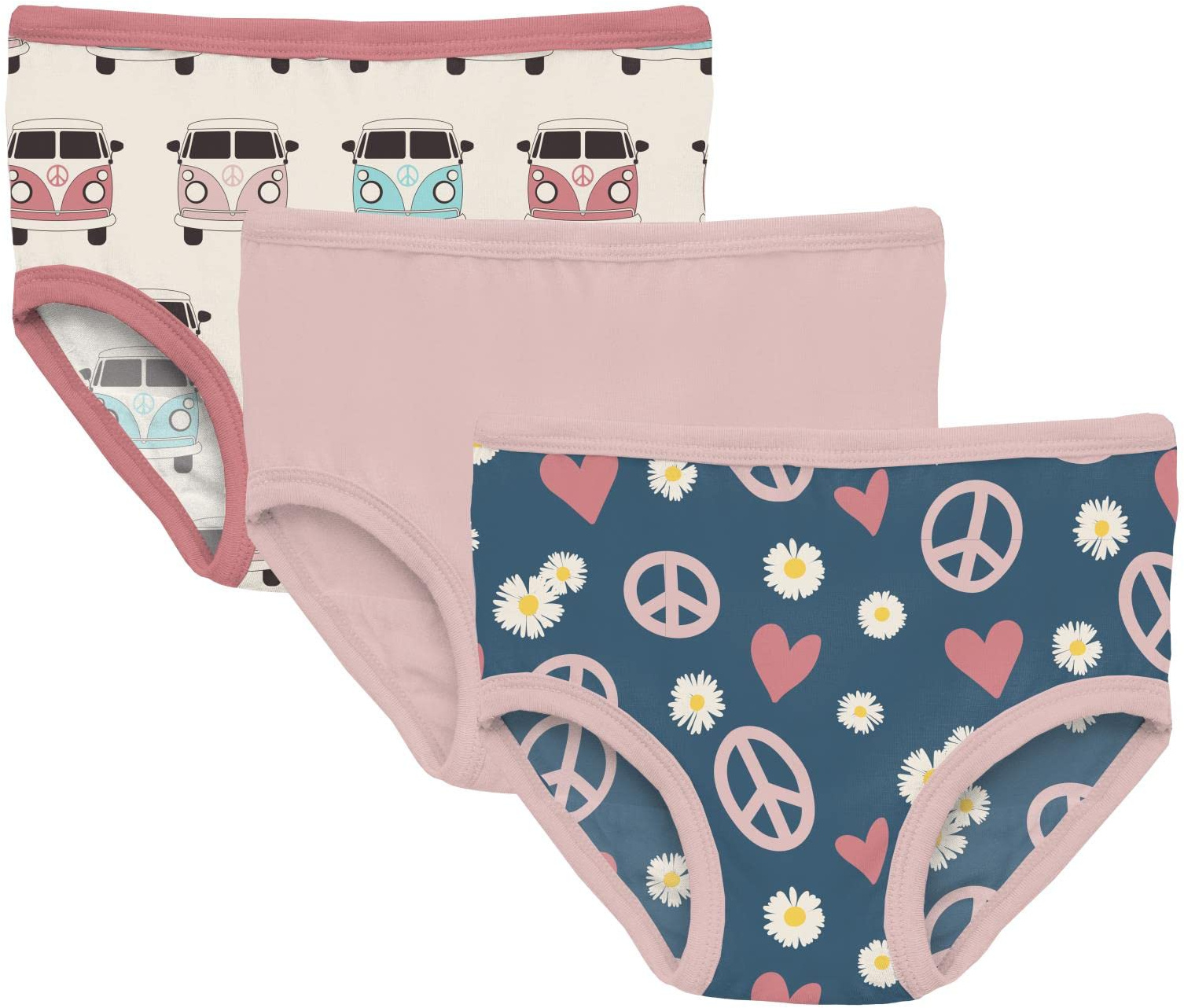 Print Underwear Set 3-Pack (Big Kids) KicKee Pants