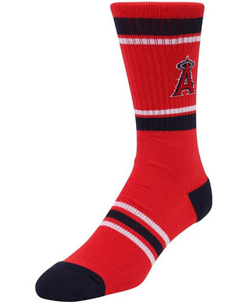 Красные мужские носки с круглым вырезом в полоску Los Angeles Angels PKWY