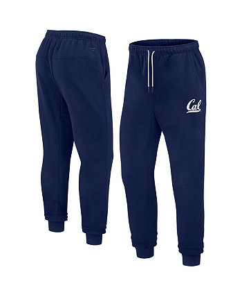 Мужские и женские брюки для бега из супермягкого флиса темно-синего цвета Cal Bears Fanatics Signature