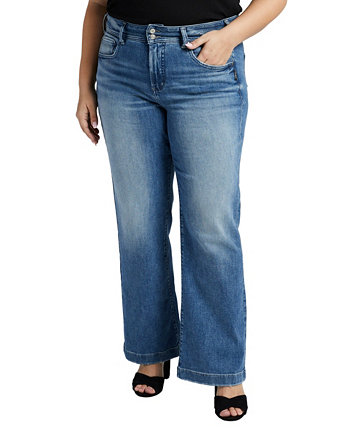 Плюс размер Джинсы Avery с высокой посадкой и штанинами Silver Jeans Co.