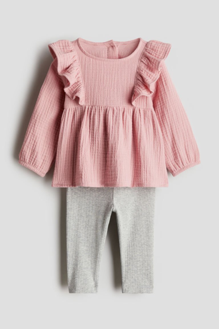 2-piece Blouse and Leggings Set H&M