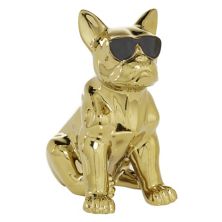 CosmoLiving от Cosmopolitan Золотая керамическая гламурная скульптура собаки CosmoLiving