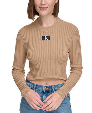 Детский свитер Calvin Klein с логотипом из хлопка Calvin Klein