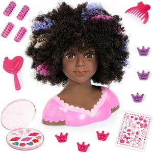 Bayer Design Charlene African American Super Model Styling Doll Head W/ Accessories, Pretend Play, Ages 3+ Bayer Design