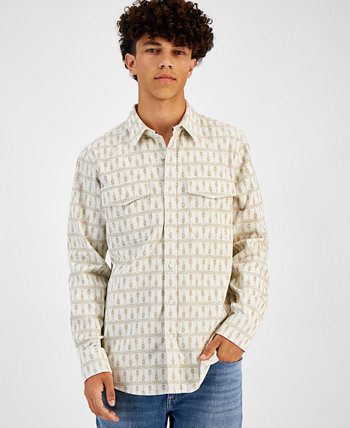 Мужская вельветовая рубашка с принтом Yohaan, созданная для Macy's Sun & Stone