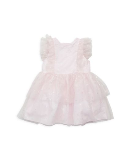 Маленькая девочка &amp;amp; Сетчатое платье с принтом фольги для девочек Pippa & Julie