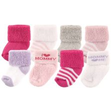 Махровые носки Luvable Friends для новорожденных девочек и малышей, Pink Mommy Luvable Friends