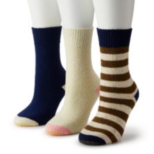 Женские модные носки с круглым вырезом GOLDTOE® Boucle, набор из 3 шт. GOLDTOE