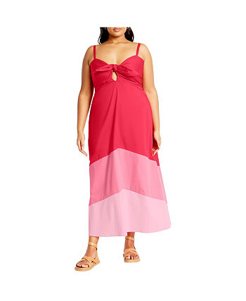 Plus Size Colour Love Maxi Dress City Chic