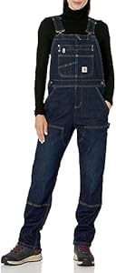 Carhartt Women's Denim Double Front Bib Overalls Big & Tall Carhartt