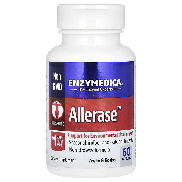 Allerase - 60 Капсул - Enzymedica Enzymedica