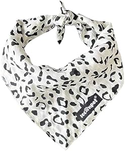 Leconpet Dog Bandana Dog Scarf for Small Medium Large Dogs Soft Triangle Puppy Cat Bandana Bib (Small, Black Plaid) Leconpet