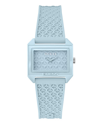 Женские аналоговые синие силиконовые часы 32 мм GUESS