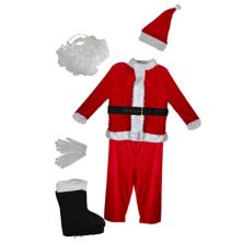 White And Red Santa Claus Men's Christmas Costume Set - Standard Size Christmas Central