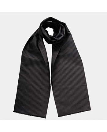 Sondrio - Wool Backed Silk Scarf - Black by Elizabetta