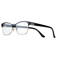 Женские очки для чтения Modera by Foster Grant Attina Crystal Accent с полуободком «кошачий глаз» Foster Grant