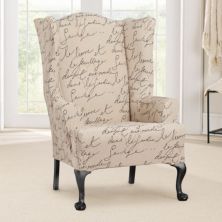Sure Fit Waverly Stretch Pen Pal Wing Chair Slipcover Sure Fit