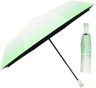 Yoobure Travel Umbrella, Windproof Compact Umbrellas for Rain, Colorful Sun Umbrella UV Protection, Portable Small Umbrella for Backpack, Folding UV Blocker Umbrella for Walking, Lightweight, Strong Yoobure