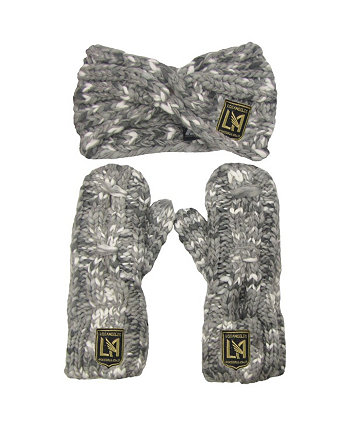 Женский серый комплект с повязкой на голову и рукавицами LAFC Marled ZooZatz