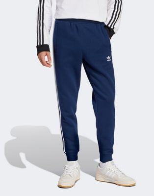 Темно-синие спортивные брюки с 3 полосками adidas Originals Adidas