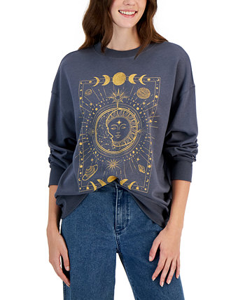 Juniors' Celestial Graphic-Print Sweatshirt Rebellious One
