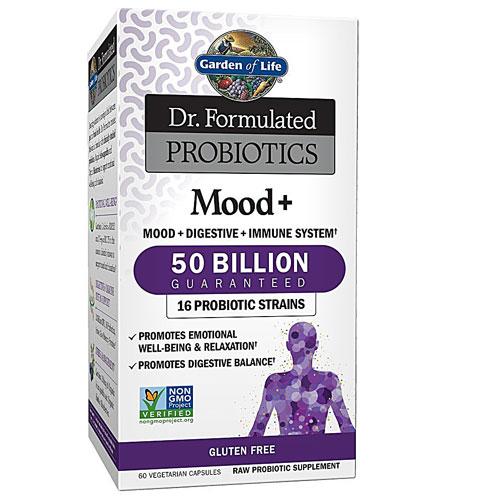 Garden of Life Dr. Formulated Probiotics Mood + -- 50 миллиардов - 60 вегетарианских капсул Garden of Life