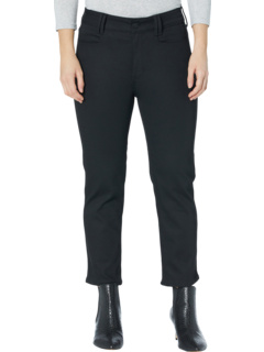 Прямые джинсы до щиколотки Petite Thighshaper ™ в цвете Black Rinse NYDJ