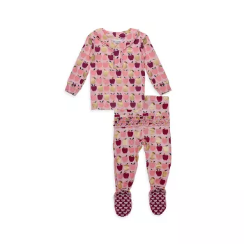 Пижамный комплект Appleton с рюшами для маленьких девочек, состоящий из двух предметов MAGNETIC ME