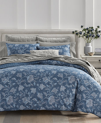 Azure Jacobean 2-Pc. Comforter Set, Twin, Exclusively at Macy’s Charter Club