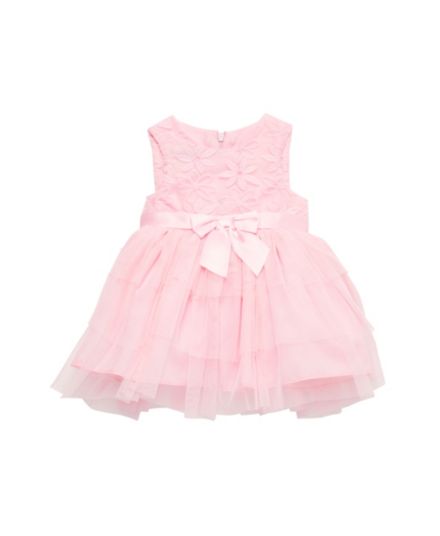 Baby Girl's Tiered Tulle Dress Purple Rose