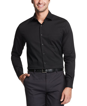 Мужская классическая / классическая классическая рубашка Stain Shield Performance с эластичной текстурой для больших и высоких Van Heusen