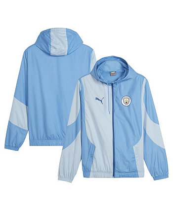 Men's Blue Manchester City 2023/24 Pre-Match Full-Zip Hoodie Jacket PUMA