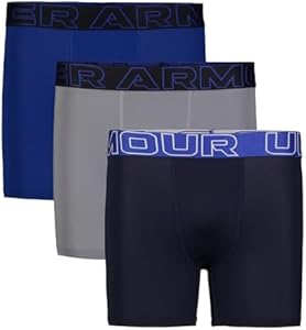 Under Armour Boys' Performance Boxer Briefs, Lightweight & Smooth Stretch Fit Under Armour