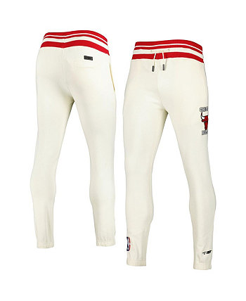 Мужские кремовые классические флисовые спортивные штаны Chicago Bulls Retro Pro Standard