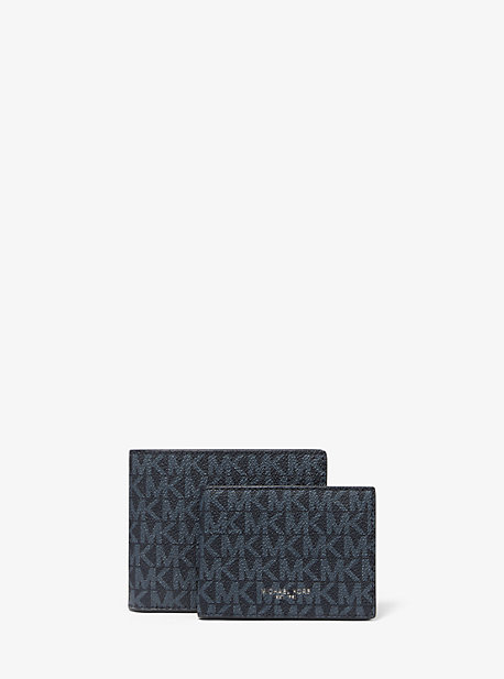 michael kors blue wallet mens
