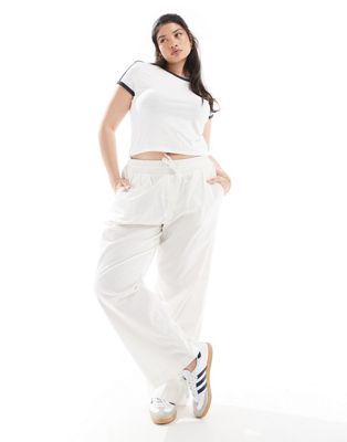 ONLY Curve pull on pants in white  ONLY