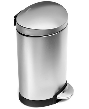 Trash Can, Мини-полукруглая ступенчатая канистра, 6 литров Simplehuman