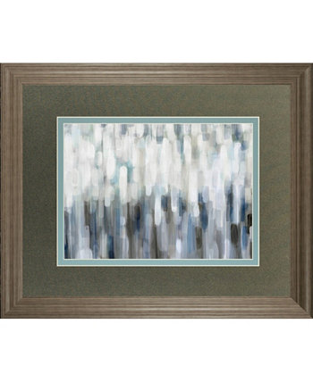 Картины с принтом «Серебряный дождь» Карен Лорены Паркер в рамке, 34 "x 40" Classy Art