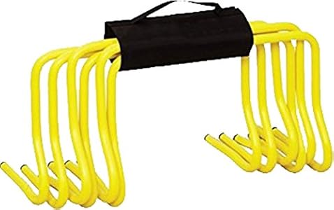 Set of 6 Speed Agility 6" Hurdles with Carry Strap Sportsgear US